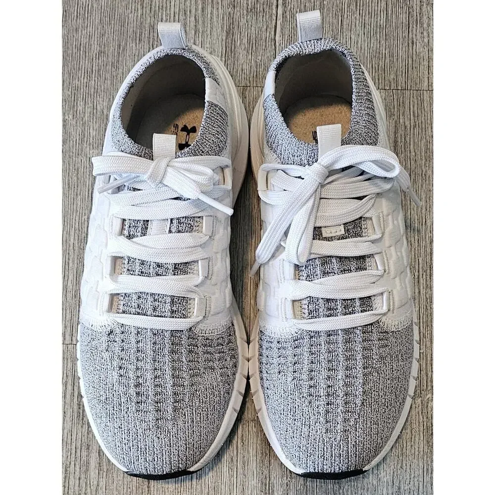 Under Armour HOVR Phantom 1 Running Shoes White Black Men's 6.5 3028384-100